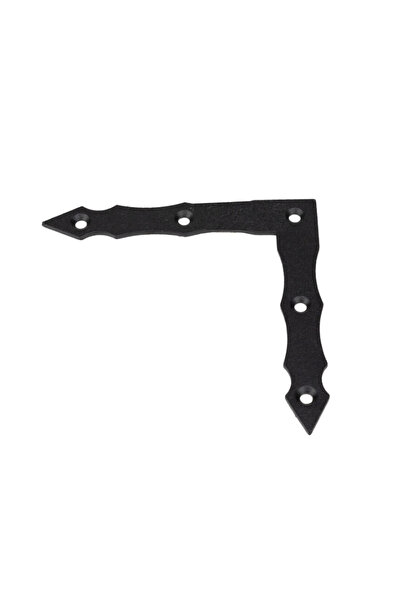 Evotools Colț decorativ pentru fereastră din lemn negru 200x200x30x3.0 mm