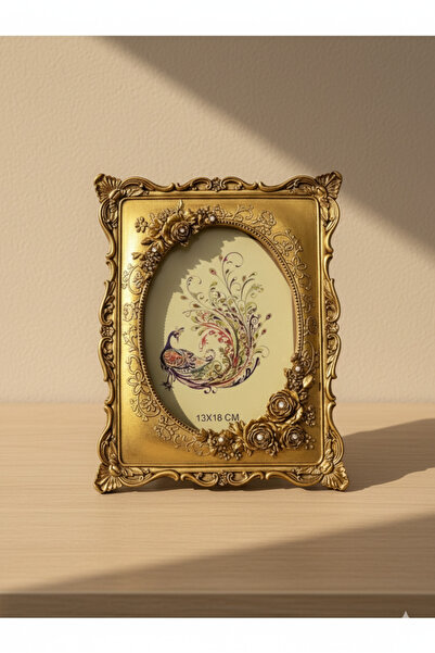 Hanlar Home إطار ذهبي كلاسيكي هدية كلاسيكي مع زهور
