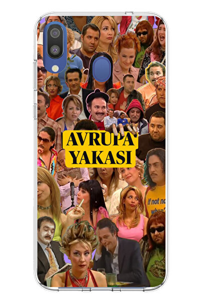 TechTree حافظة سيليكون متوافقة مع هاتف سامسونج جالاكسي M20 من منطقة أوروبا مطبوع