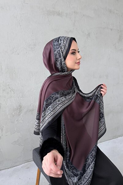 Byedauzunlar Brown Bohemian Sandy Silk Shawl