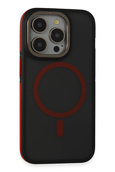 Joko غطاء LVSQVR لهاتف iPhone 14 Pro غطاء روككي ماجسيف (230135) - أسود-أحمر