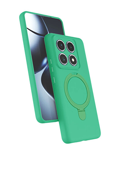 NewFace غطاء LVSQVR Xiaomi Mi 14T Pro Regal مع حامل ماج سيف (225304) - أخضر