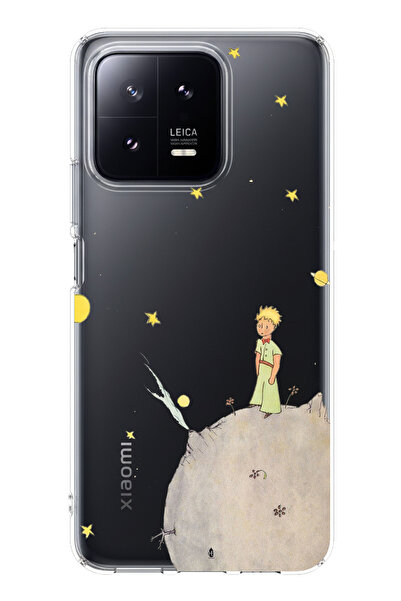 TechTree حافظة سيليكون متوافقة مع هاتف Xiaomi Mi 13 بتصميم الأمير الصغير مطبوع