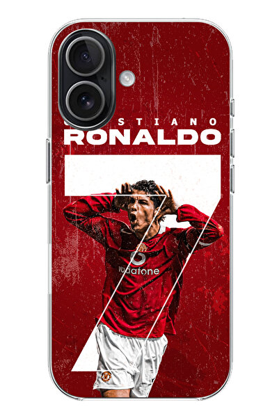 TechTree حافظة سيليكون متوافقة مع هاتف iPhone 17 بتصميم رونالدو مطبوع