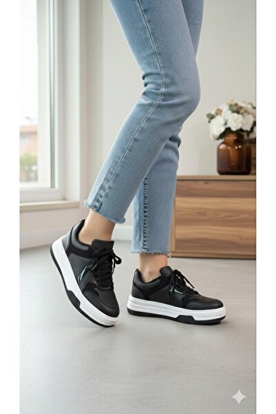 İNFİNİTE Siyah Kadın Sneaker Günlük Ayakkabı