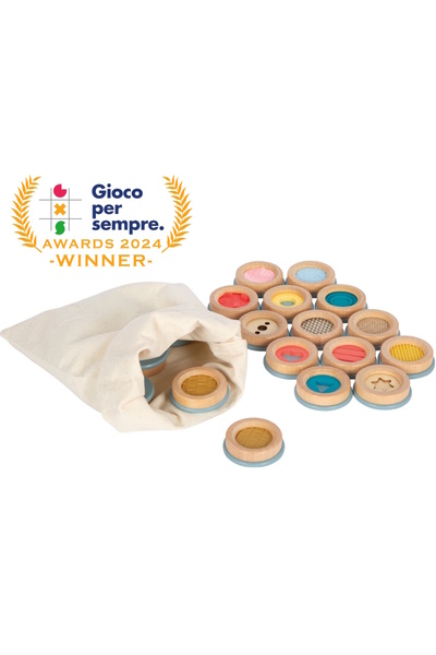 Small Foot Joc de memorie cu texturi - Senzorial,