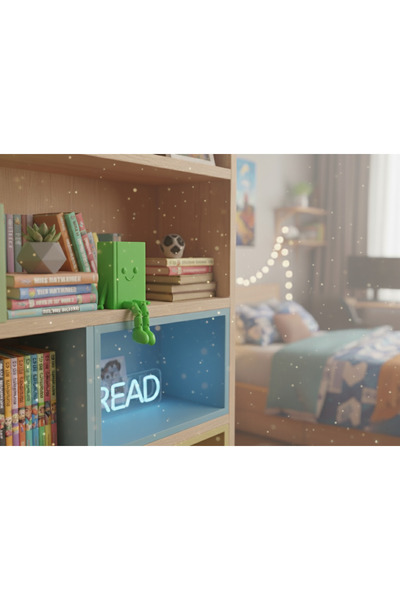 craftopya Sevimli Kitap Figür - Kitaplık Süsü- Dekor