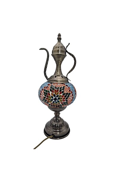 ABS Handmade Glass Mosaic Table Lamp, Multicolor, Oriental, 43 cm