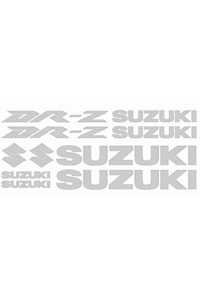 Oracal 651 Set 10 stickere Suzuki Dr-Z V2, 20cm x 2cm, alb