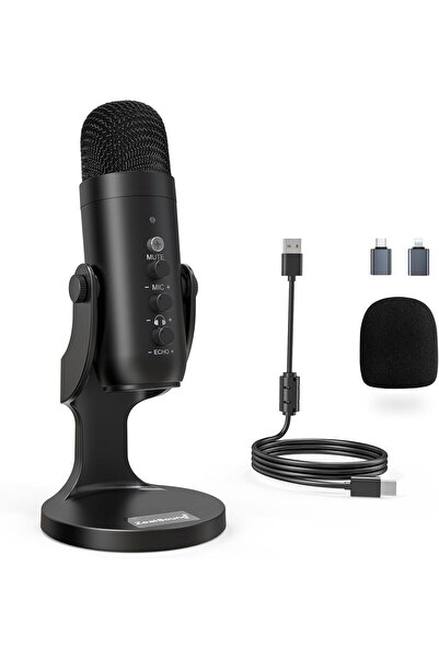 zealsound X66 USB Mikrofon – Stüdyo Kalitesinde Ses, (Gaming, Podcast, ASMR, Streaming) Seti