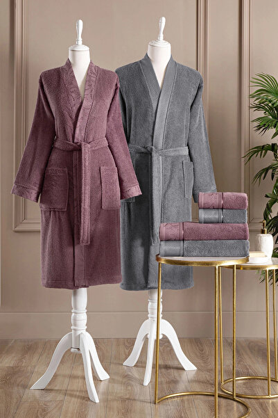 Özdilek Siddy Family Bathrobe Set 6 Pieces