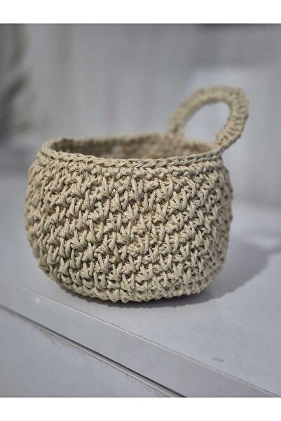 Aava Concept Örme Sepet, Çok Amaçlı Organizer, El Yapımı Saksı