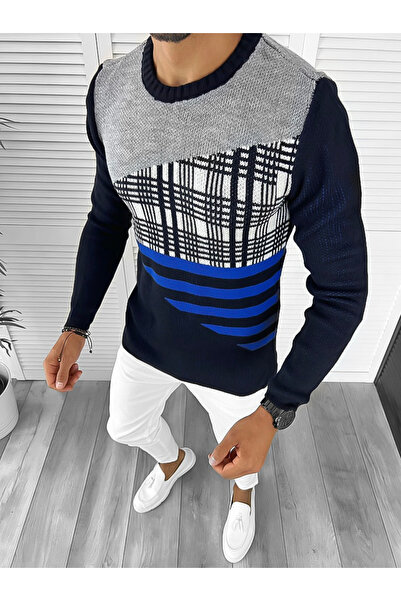 dehaine Men's striped sweater, T3625