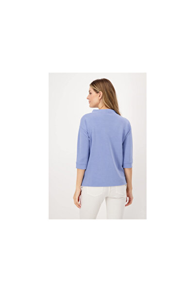 Monari Rundkragen Langarmshirt für Damen