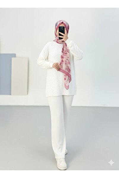 Blue Morpho Modal Fabric Stone Hijab Double Set