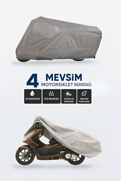 RibasPro Kuba Ege 50 Cc Uyumlu Motosiklet Brandası 4 Mevsim Su Geçirmez Motor...