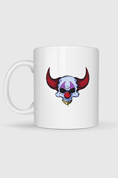 Bahriyeli Collection Mug with Horned Skull Design