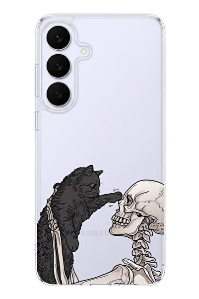 TechTree حافظة سيليكون متوافقة مع هاتف سامسونج جالاكسي S25 FE بتصميم هيكل عظم...