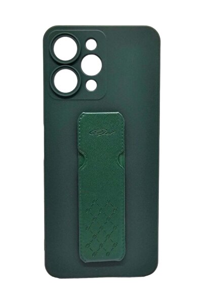 Generic Silicone Back Cover With Holder For Xiaomi Redmi 12 4G - Green