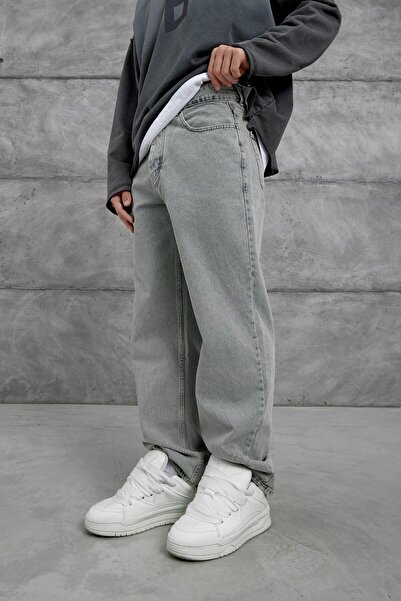 NOMARC Gray Gst Baggy Fit Jeans