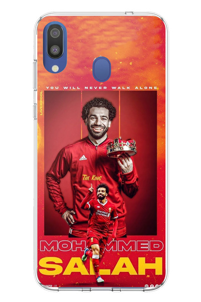 TechTree حافظة سيليكون متوافقة مع هاتف سامسونج جالاكسي M20 بتصميم سالاه كينغ ...