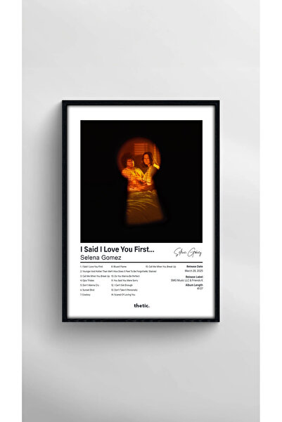 Thetic Selena Gomez - I Said I Love You First... Album Collection Premium Spotify Poster!
