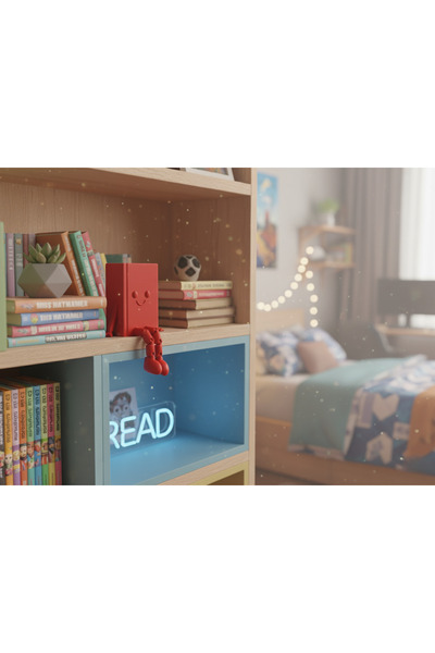 craftopya Sevimli Kitap Figür - Kitaplık Süsü- Dekor