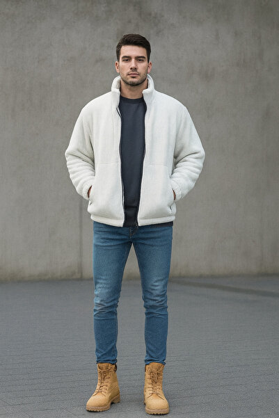 marakesh Erkek pelüş çeket kalın oversize