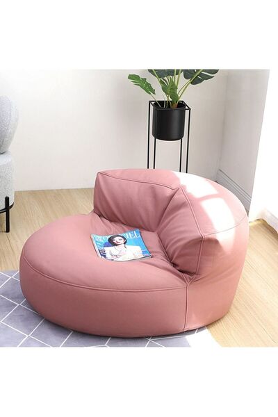 PATARA HOME Mila Modell Pembe Puff & Armut Koltuk 2'li Relax Koltuk