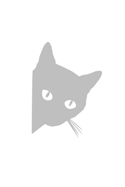 Oracal 651 Διακοσμητικό αυτοκόλλητο αυτοκινήτου γκρι γάτα 18cm X 14 cm