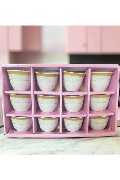 GENERIC4 Porcelain Arabic Coffee Cups - 12 Piece Set