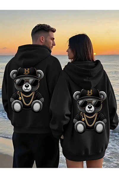 NEVERMIND هوديي سيفيجلي كومبيني قصة فضفاضة – سويت شيرت كول أيدار مطبوع 3 إنير...