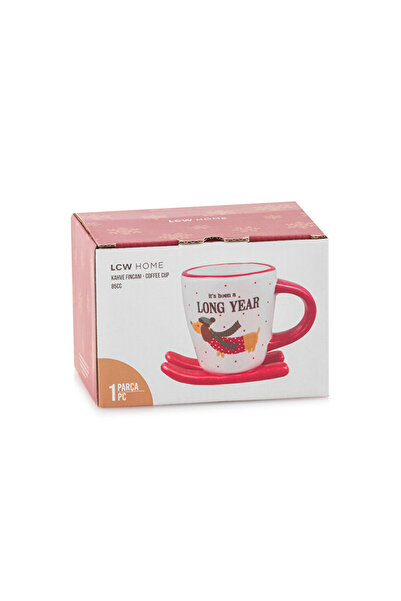 LC Waikiki Mixed Ski Figure Ceramic Coffee Cup 85 ml