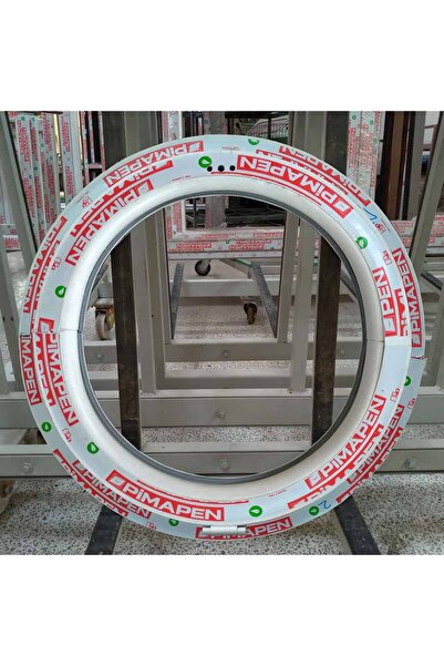 pimapen 70 cm Antrasit Gri Sabit Tipte Camsız (Ç.C.) Yuvarlak Pencere