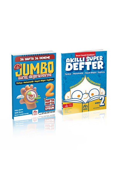 Model Eğitim Yayınları 2. Sınıf Jumbo Süreç Değerlendirme + 2.Sınıf Süper Akıllı Defter