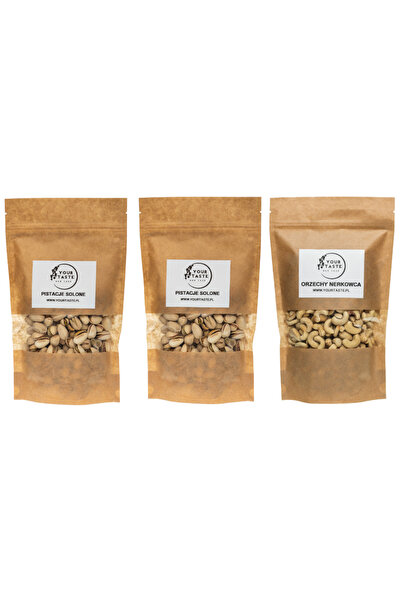 Your Taste Zestaw - 2x Pistacje solone 500g + Orzechy nerkowca 500g