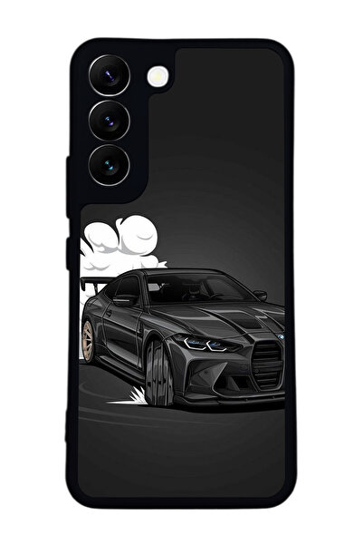 BGAKSESUAR حافظة سوداء متوافقة مع هاتف سامسونج جالاكسي S22 - سيليكون ناعم، وا...