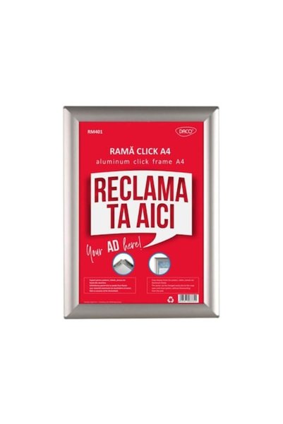 Daco Rama Foto Click Daco, A4, Aluminiu, Argintiu