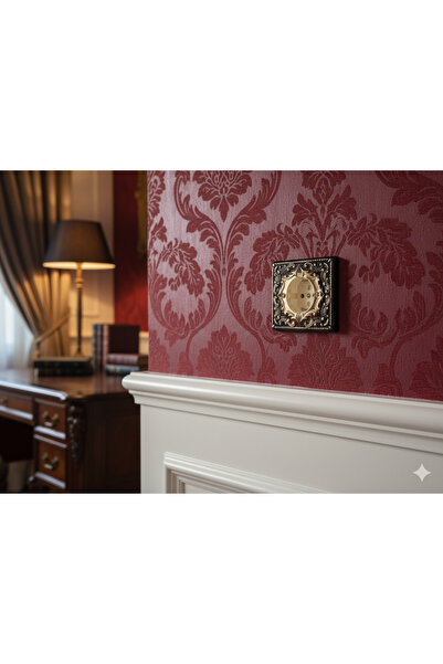 BUFER Sultan Vintage Nostaljik Retro Sıva Altı Topraklı Priz – 1980’ler Metal Ön Yüzey