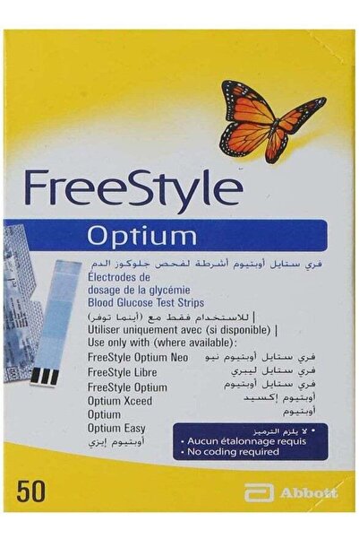 Freestyle شرائط اختبار نسبة السكر في الدم Optium Neo (50 قطعة)