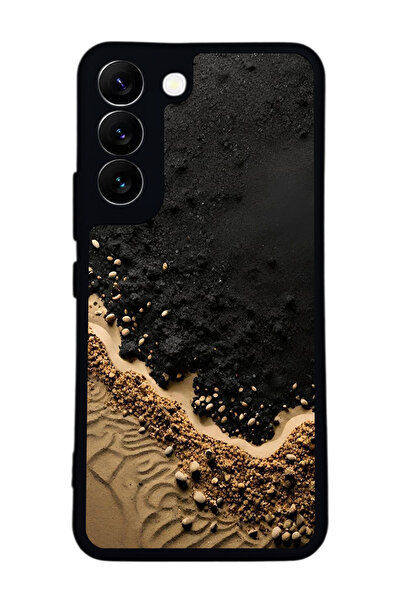 BGAKSESUAR حافظة سوداء متوافقة مع هاتف سامسونج جالاكسي S22 - سيليكون ناعم، وا...