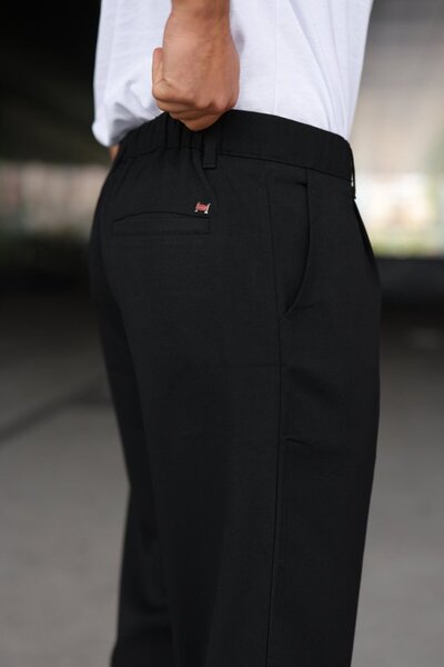 JANES Men's Elastic Waist Baggy Pants