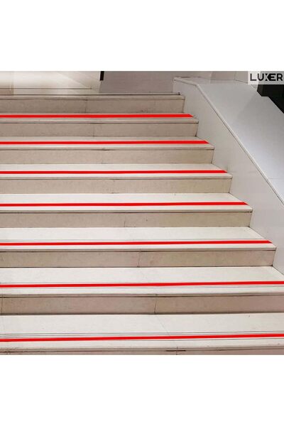 LUXER Anti-Slip Adhesive Tape For Stairs/Steps Indoor/Outdoor, Dimensions 5 cmx5 m, Red