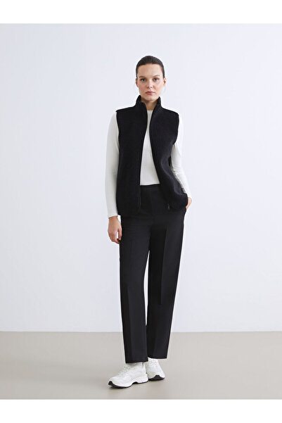 LC Waikiki Stand Collar Women's Fleece Vest