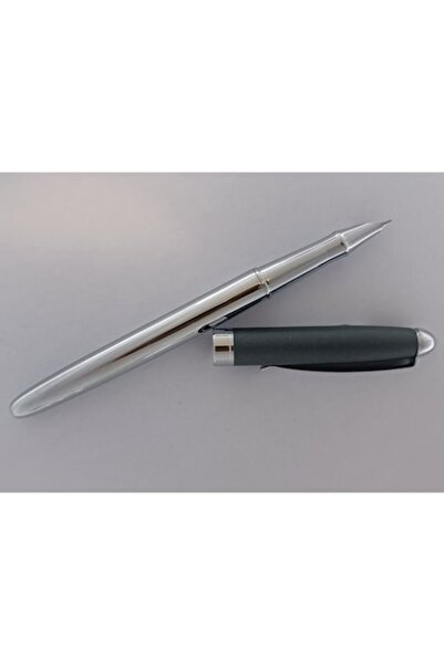 Ecada stilou metalic, culoarea corpului argintiu lucios cu capac gri mat cu o...