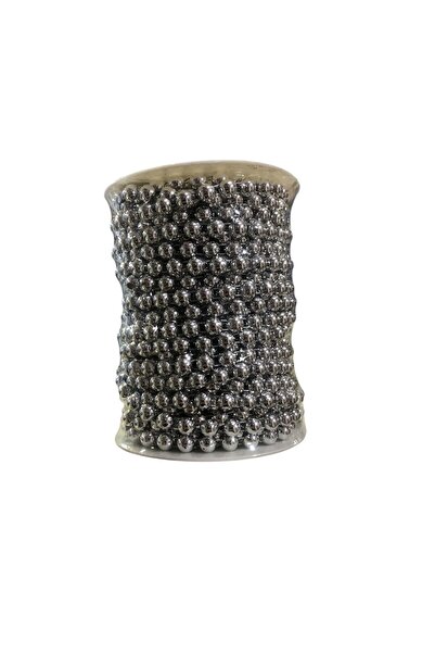 Yumuşakkeçe Χάντρες μισού μαργαριταριού 8 χιλιοστών – 10 μέτρα ασημί, γυαλιστ...