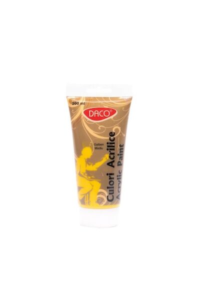 Daco Vopsea Acril 200 ml, Galben Mediu