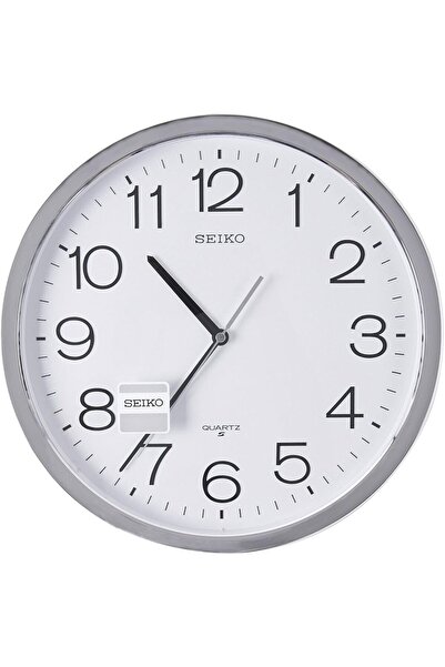 007 ساعة حائط سيكو تناظرية، بلاستيك - QXA020SLS، أبيض