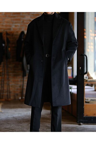 VAVEYLO MENS FASHION Old Money Vellano Kaşmir Yün Karışımlı Oversize Kaban Palto