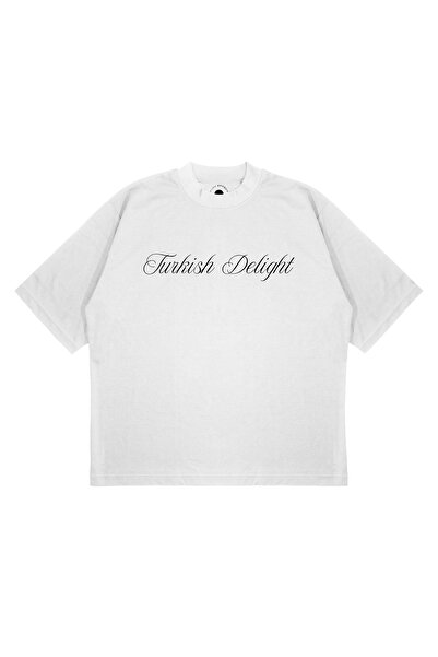 PURE EFFECT Unisex supradimensionat Turkish Delight cu imprimeu Boxy Fit țesătură groasă tricou